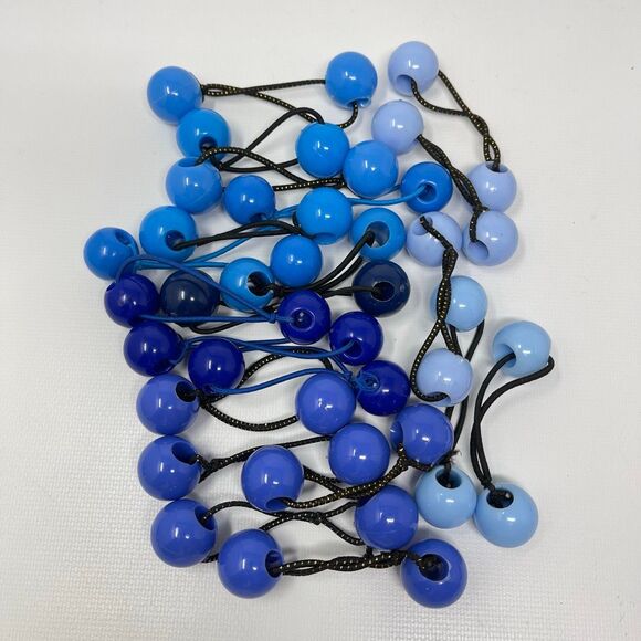 Twin Bead Hair Knocker Pony Tail Holders Bubbles Balls Tie Backs Lot of 156 Sets main image 12